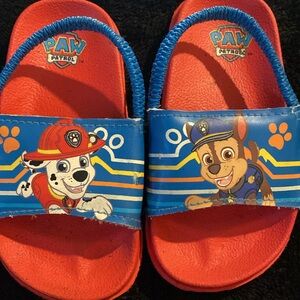 Paw Patrol Kids Red and Blue Flip Flops